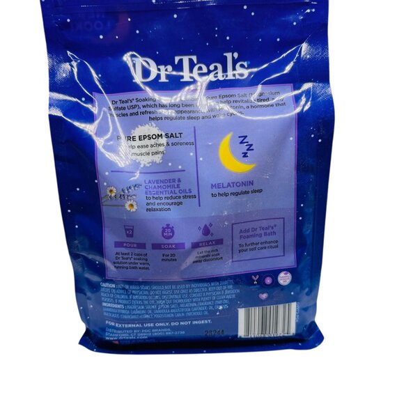 3x Dr Teals Pure Epsom Salt Sleep Soak Lavender & Chamomile Essential Oil Blend - Picture 5 of 5